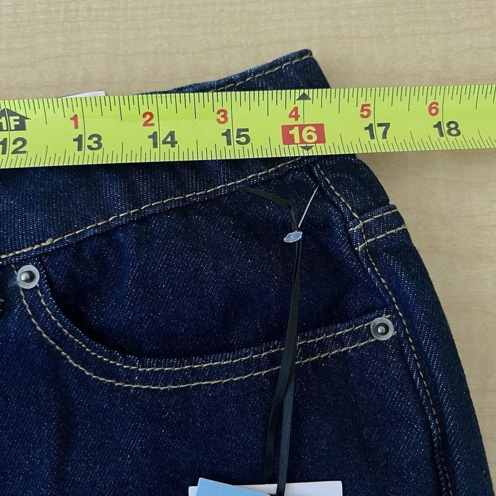 NWT Future Collective Reese Blutstein Women Blue Jean Size12 Flare Leg High Rise